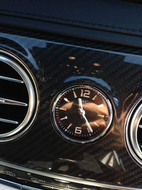 Exclusive: See the IWC Clock Inside the Mercedes-Benz S63 AMG